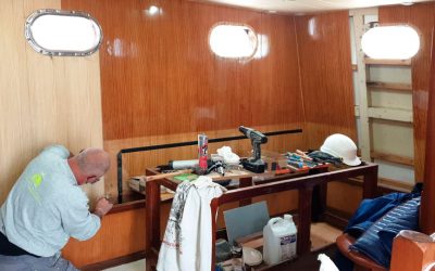 CUIDAMOS EL PATRIMONIO: TAREAS DE MANTENIMIENTO EN EL BARCO MUSEO