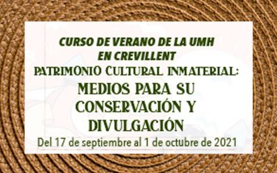 EL MUSEO DEL MAR PARTICIPARÁ EN EL CURSO DE LA UMH «Patrimonio Cultural Inmaterial: medios para su conservación y divulgación»
